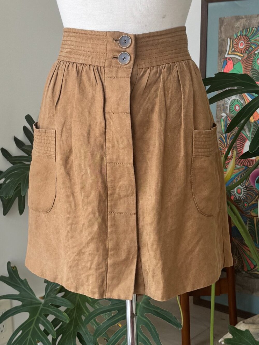 J Crew Linen Blend Short Skirt 4